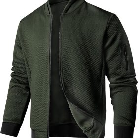 Mens Loose Fit Lightweight Jacket Casual Stylish bomber Jacket