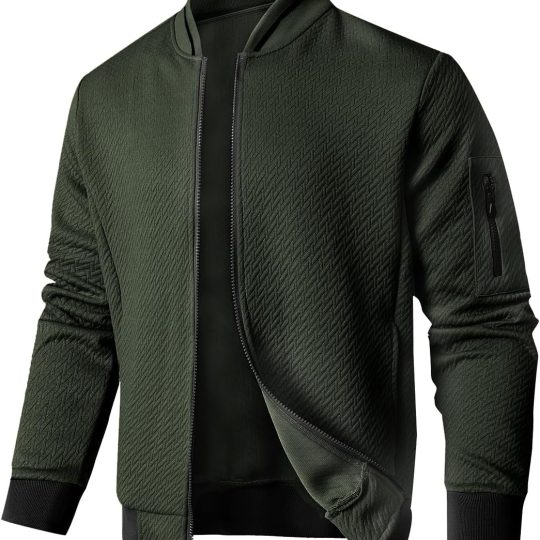 Mens Loose Fit Lightweight Jacket Casual Stylish bomber Jacket